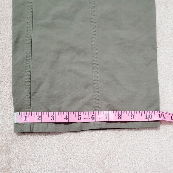 S. Oliver Pants Wide Leg Cargo Y2K Army Green Woman's Size 40 TINKA - Picture 9 of 12